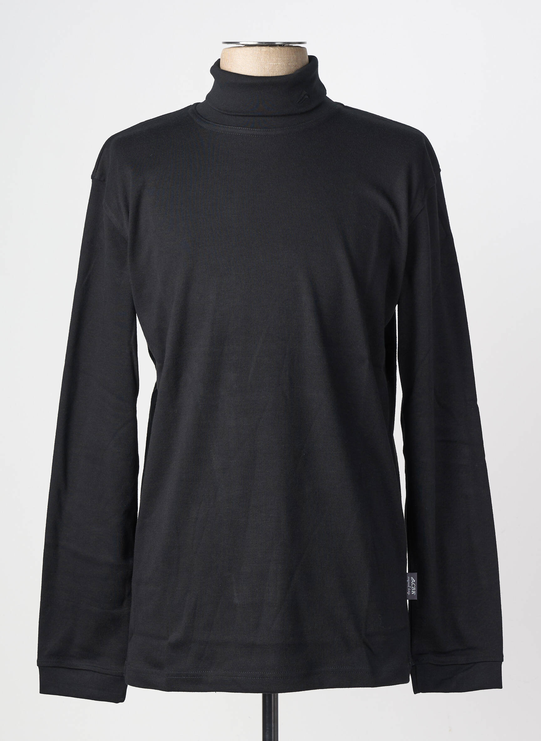 Tricou croială cambrată mâneci lungi negru CBK bărbat