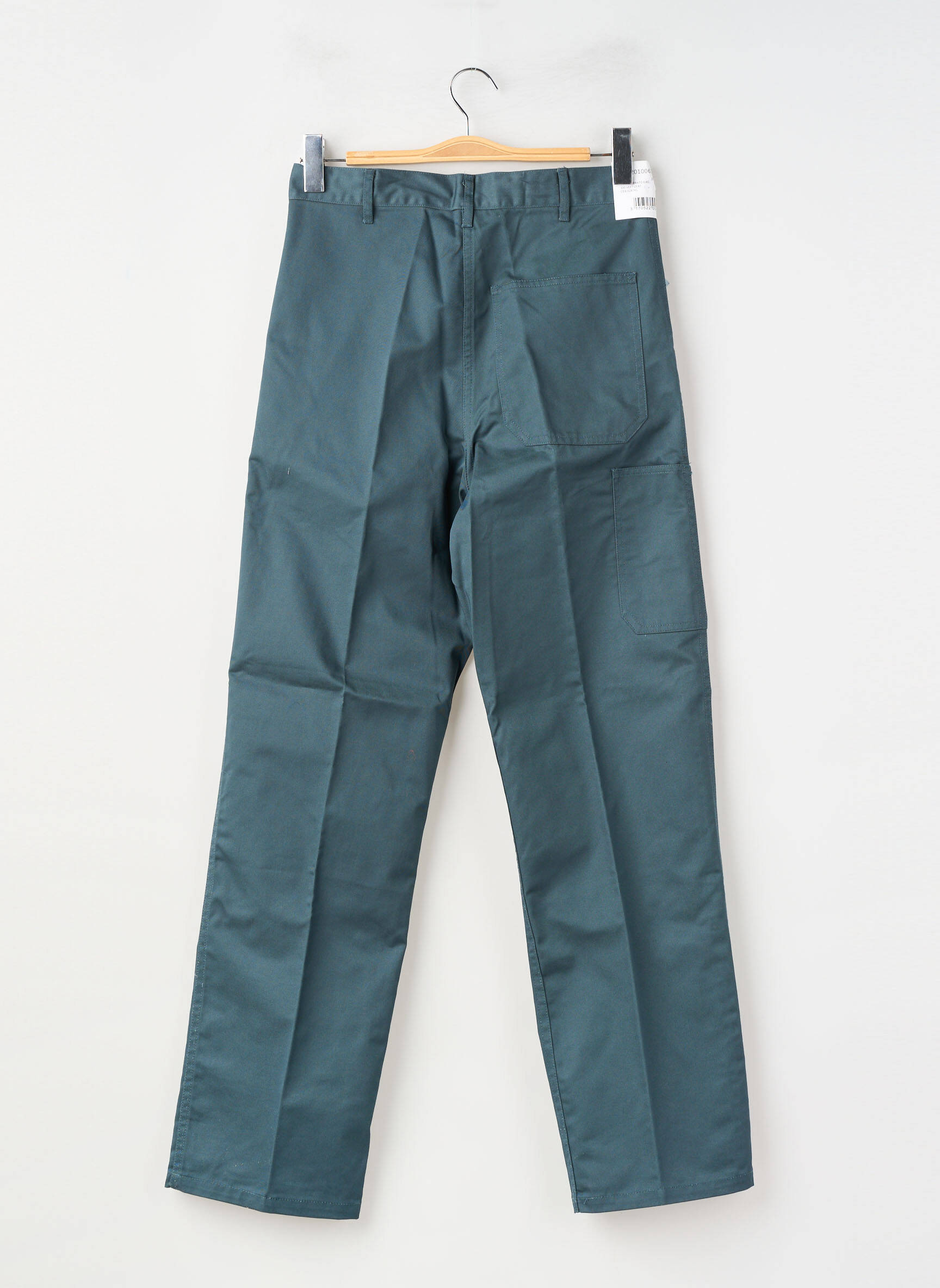 Pantalon drept țesătură poplin mărime normală verde KIPLAY bărbat