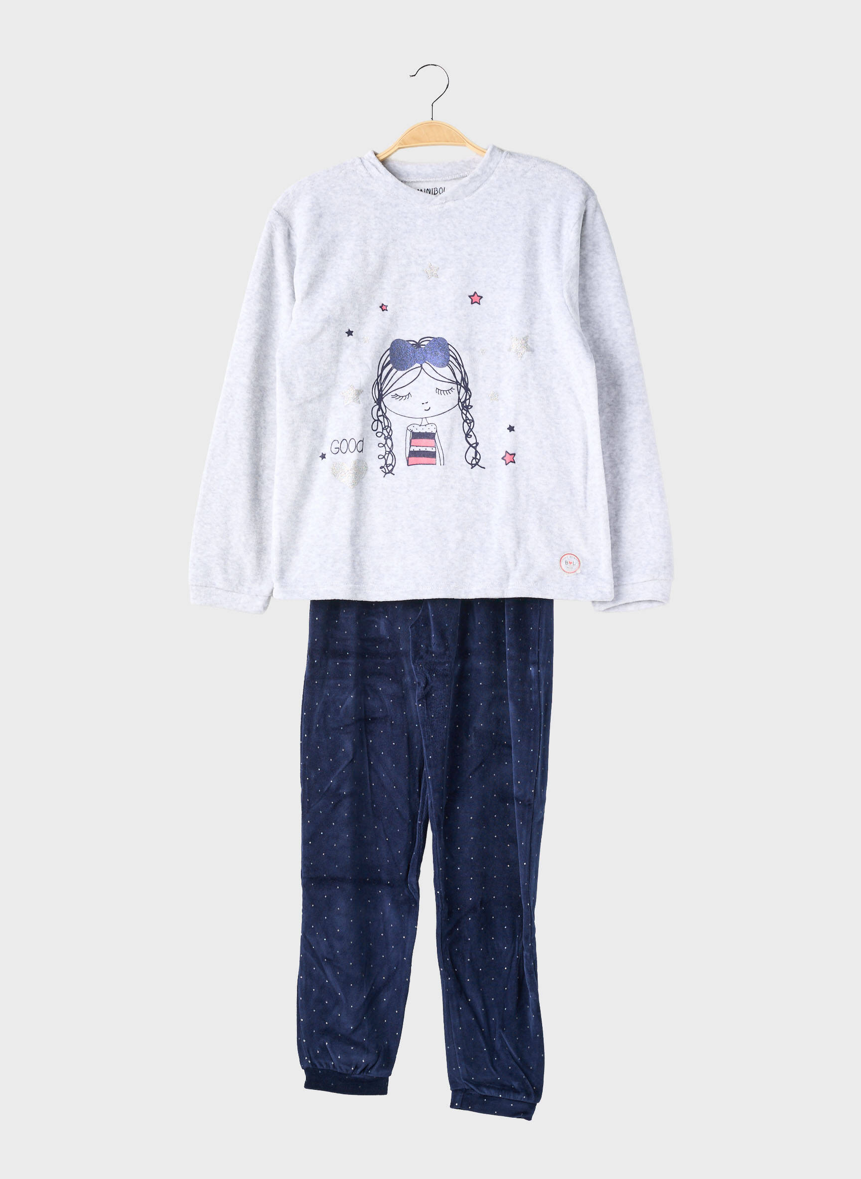 Pijama talie elastică albastru MINI BOL fată