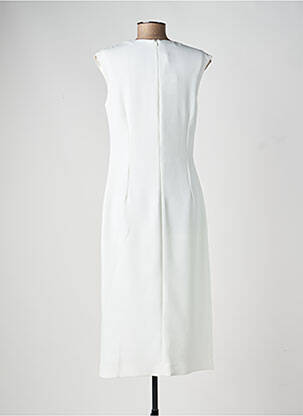Rochie midi mâneci scurte mâneci scurte alb DIANA GALLESI femeie
