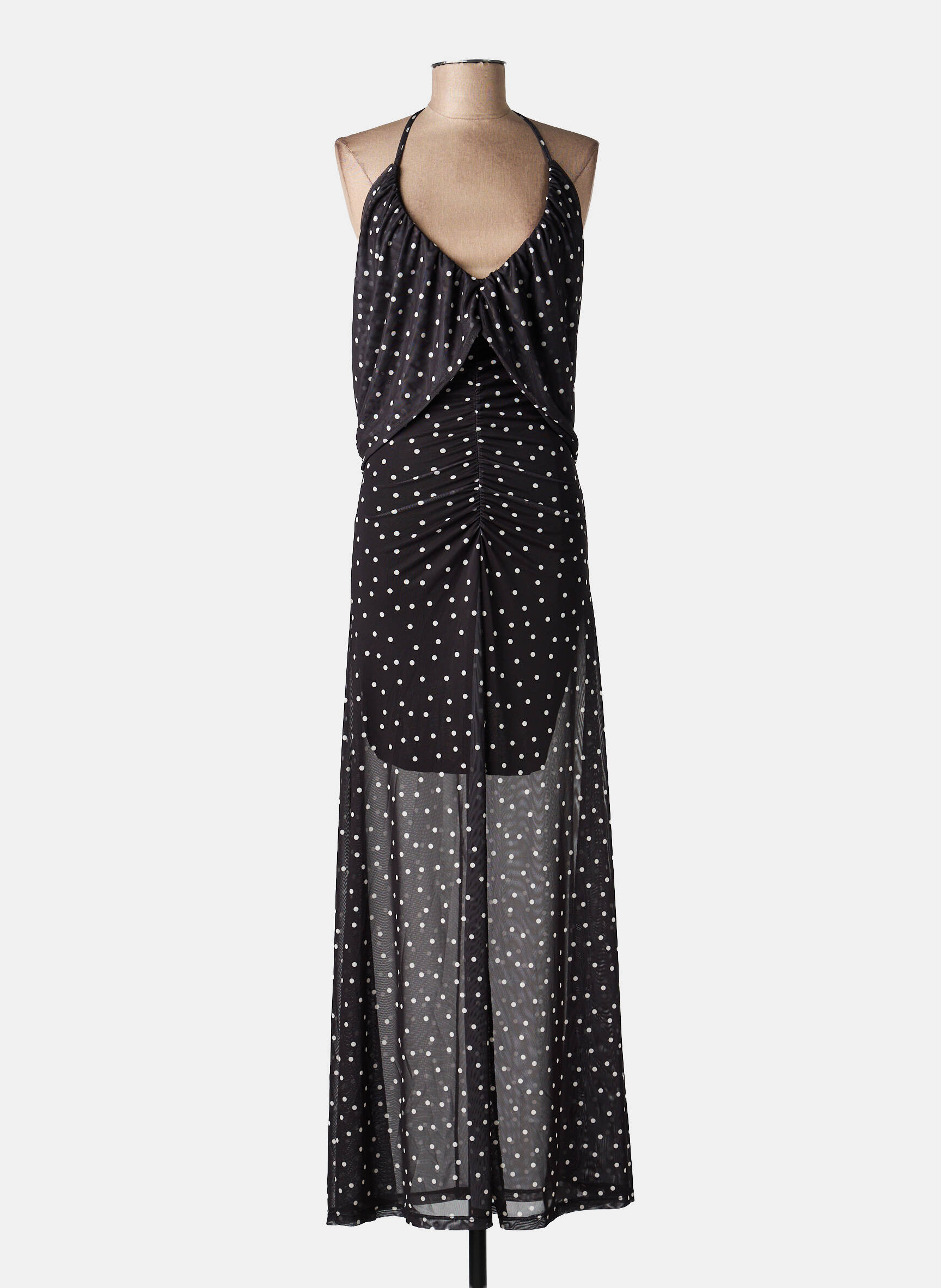 Rochie lungă fără mâneci fără mâneci negru LUMINA femeie