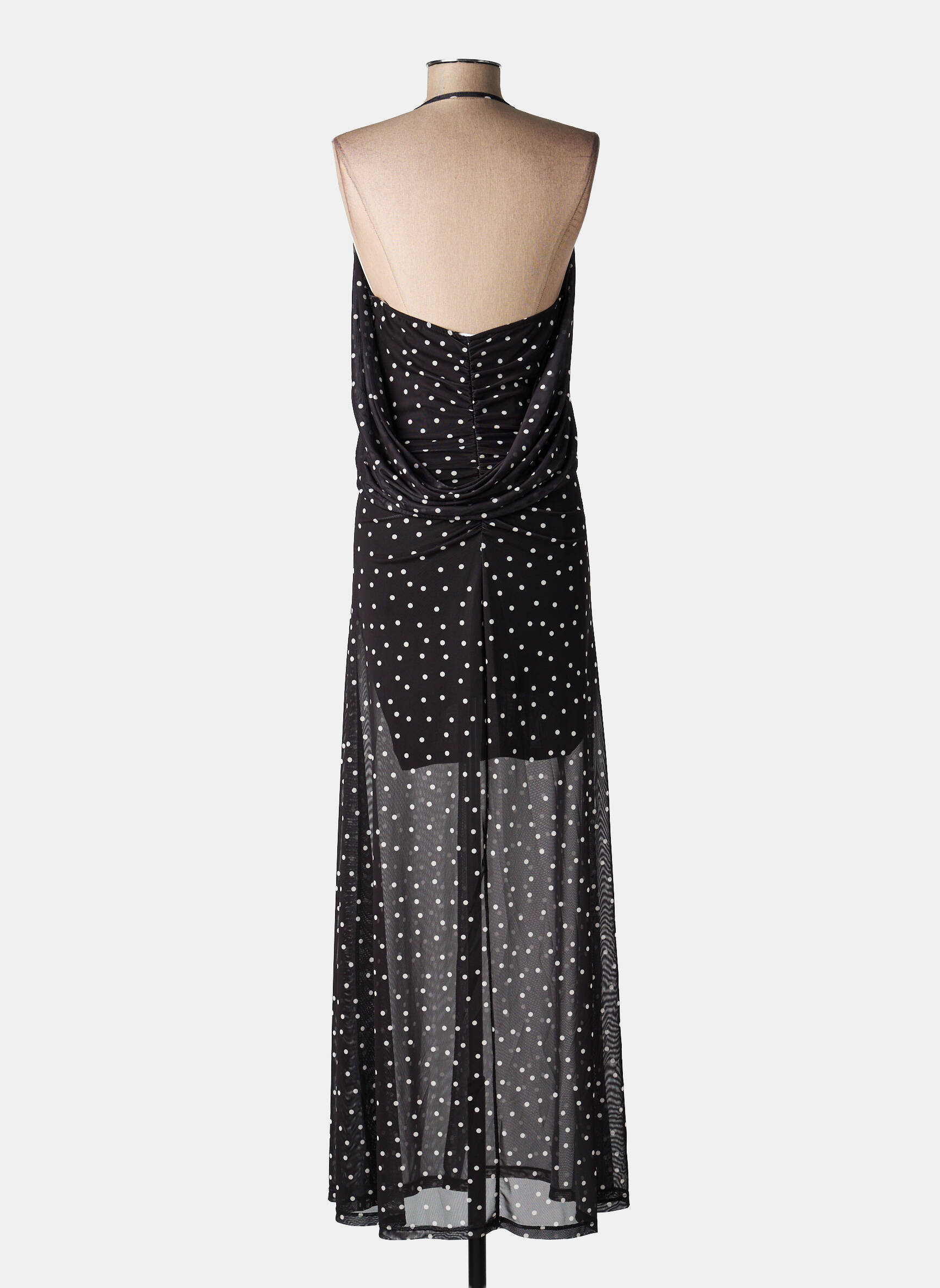 Rochie lungă fără mâneci fără mâneci negru LUMINA femeie