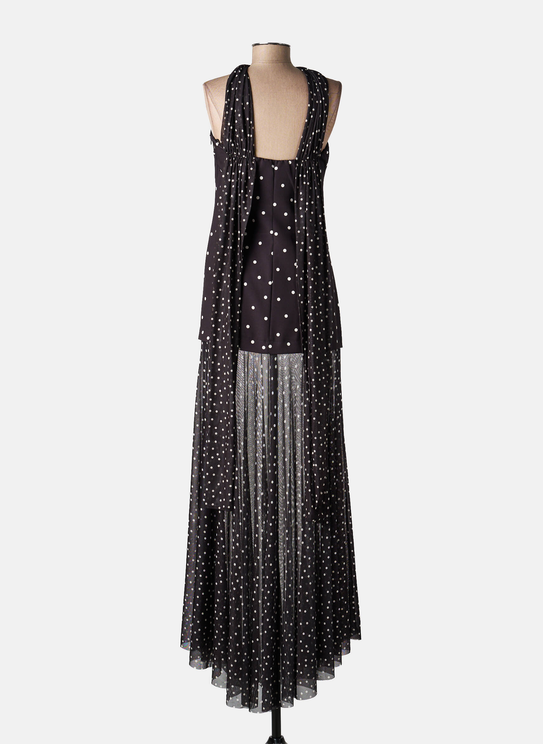 Rochie lungă fără mâneci fără mâneci negru LUMINA femeie