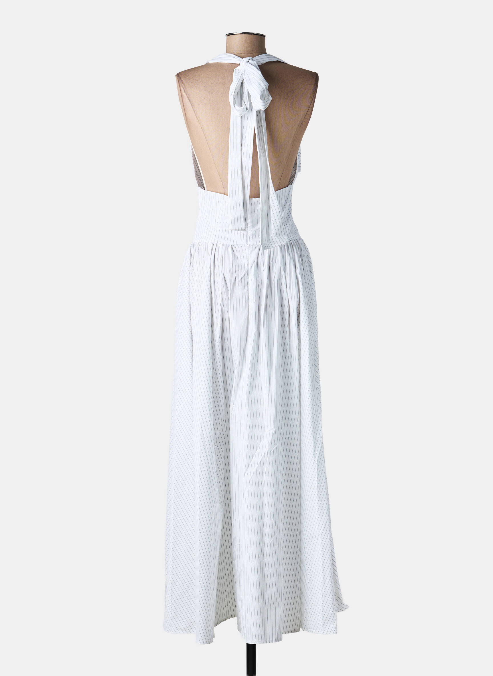 Rochie lungă fără mâneci fără mâneci alb LUMINA femeie