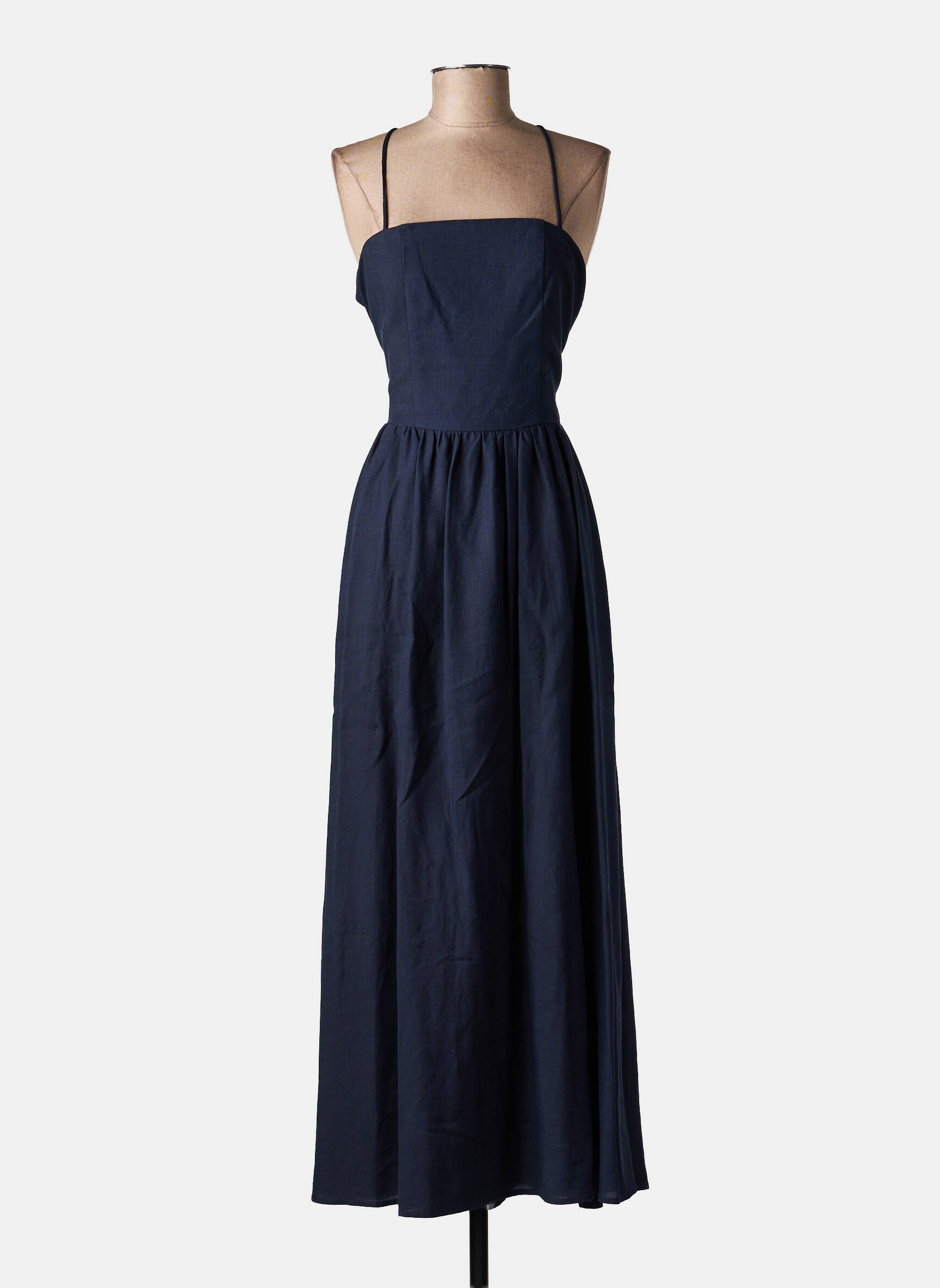 Rochie lungă fără mâneci fără mâneci albastru LUMINA femeie