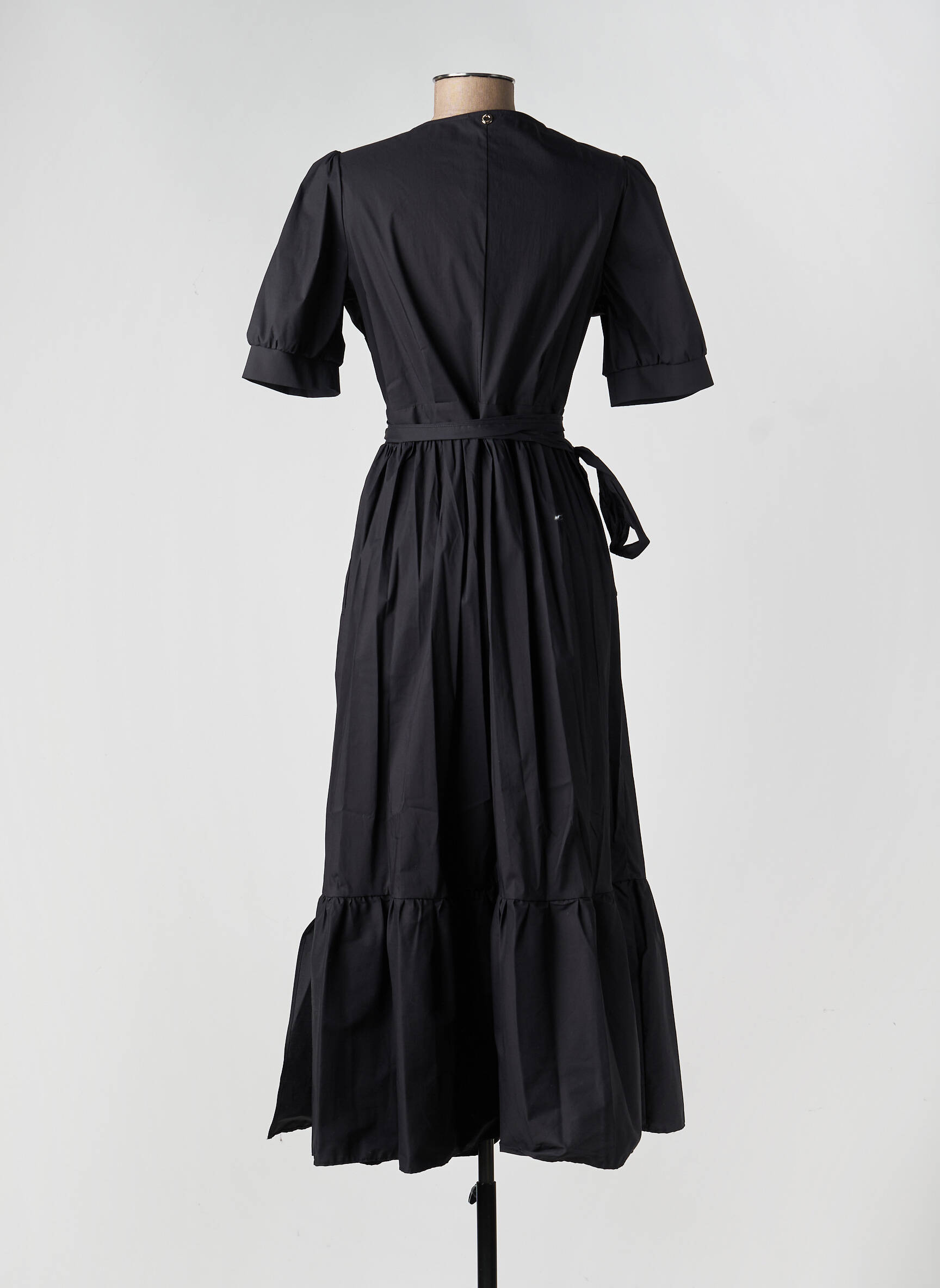 Rochie lungă mâneci scurte mâneci scurte negru DIANA GALLESI femeie