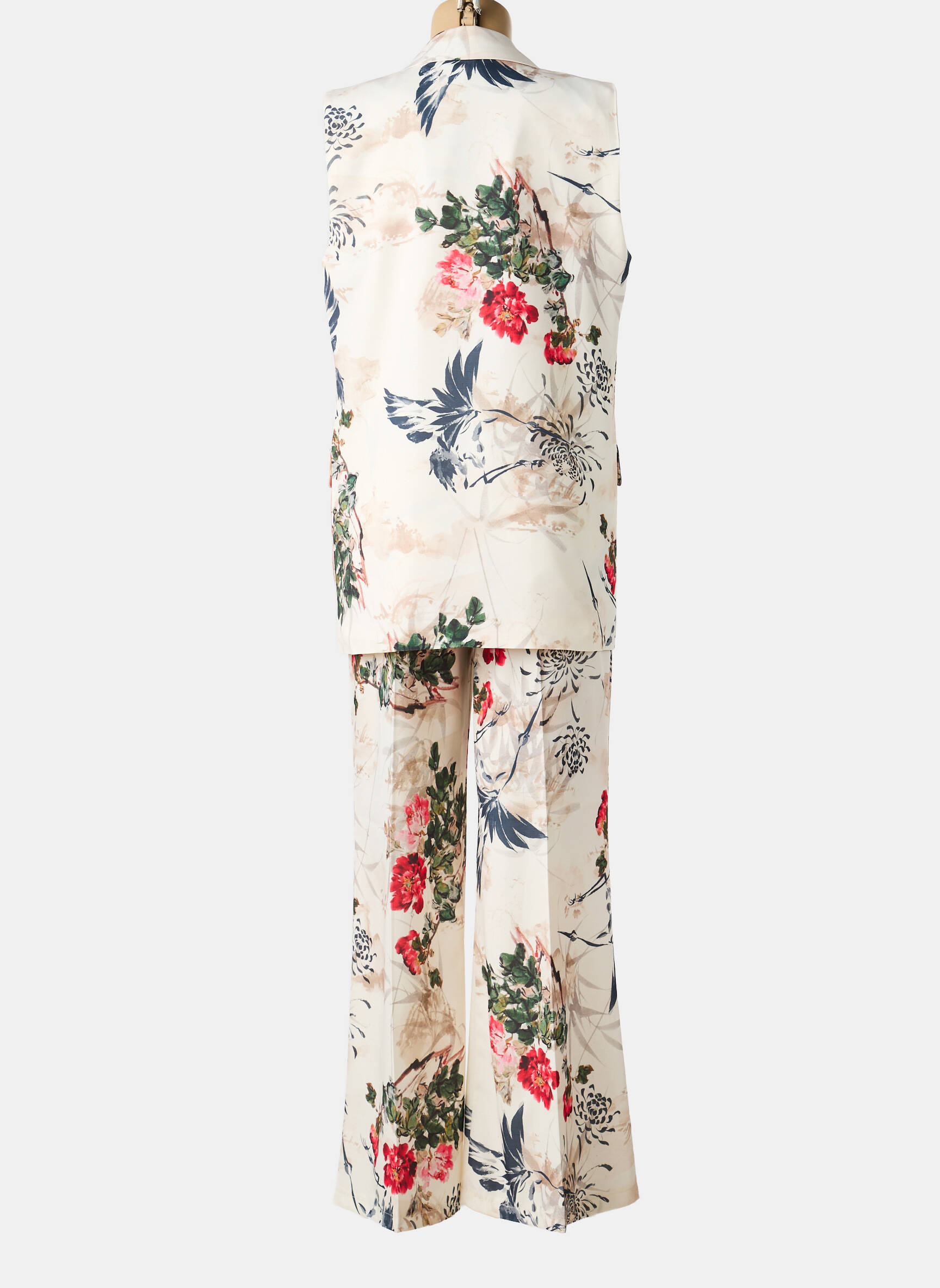 Set pantaloni croială dreaptă bej ALTAMIRA femeie
