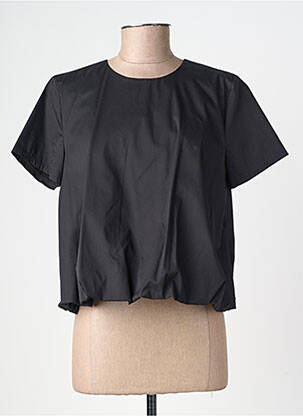Top elasticitate mâneci scurte negru ALTAMIRA femeie
