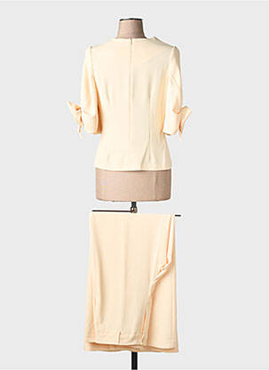 Set pantaloni buzunare galben ANGELA DAVIS femeie