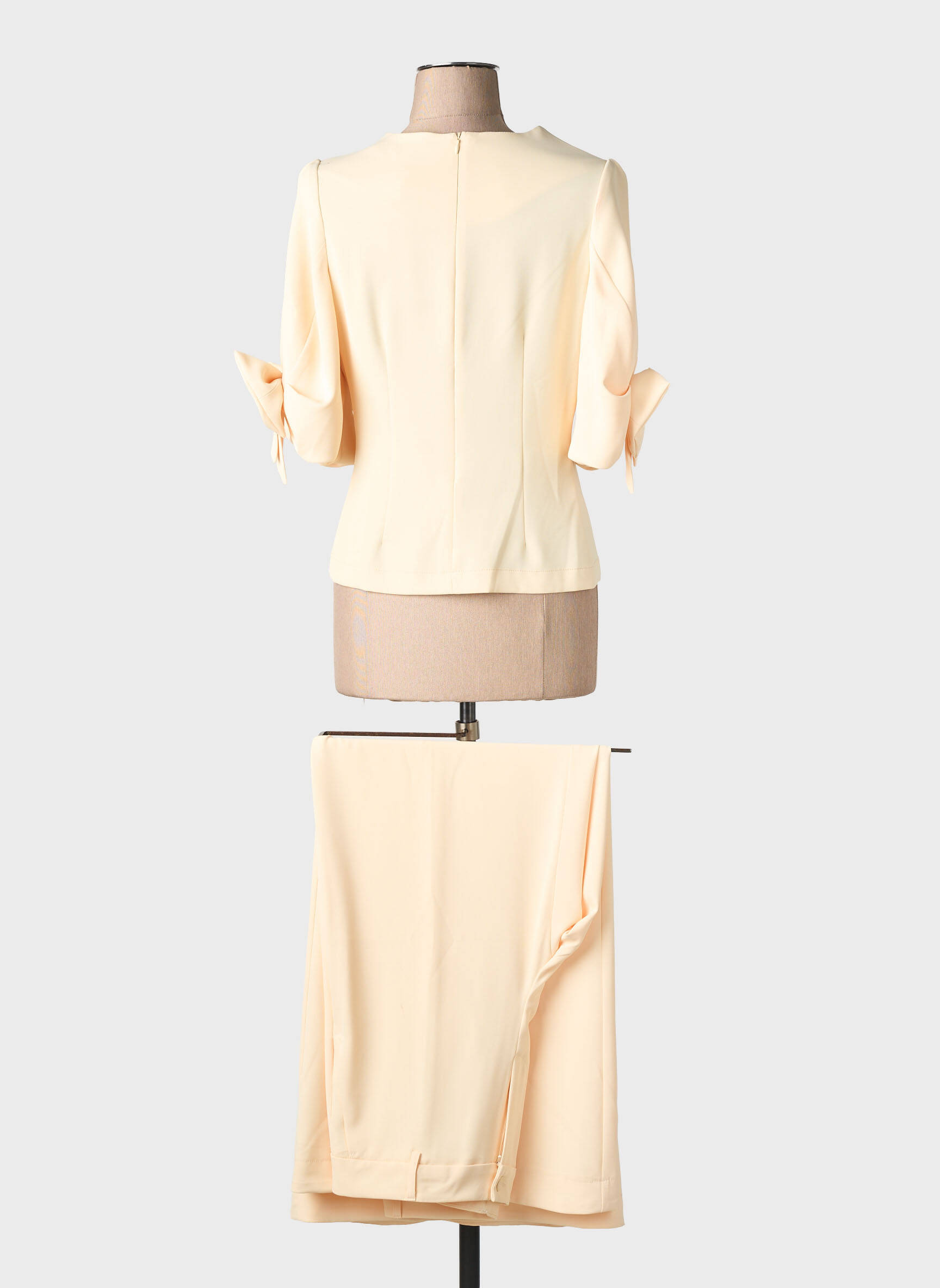 Set pantaloni buzunare galben ANGELA DAVIS femeie