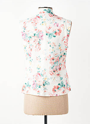 Jachete casual guler rotund alb LUMINA femeie