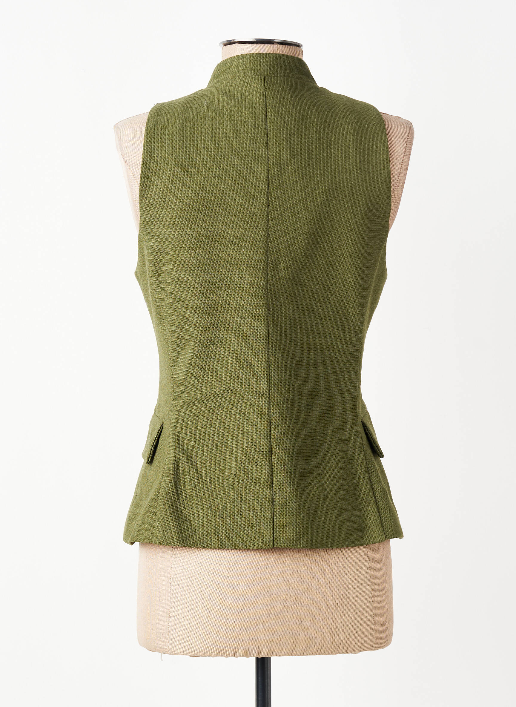 Jachete casual guler rotund verde LUMINA femeie