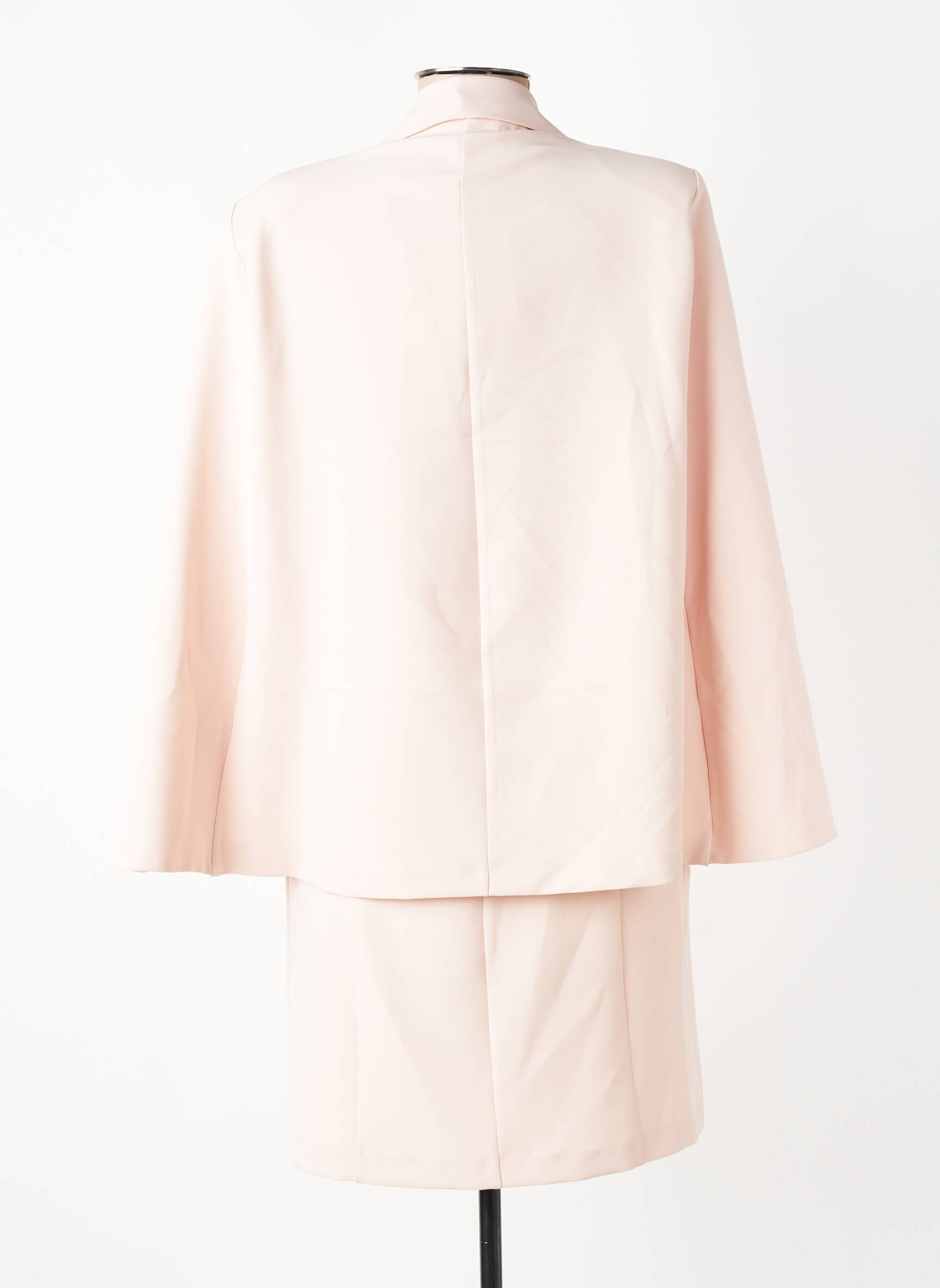 Rochie midi mâneci lungi mâneci lungi roz ANGELA DAVIS femeie