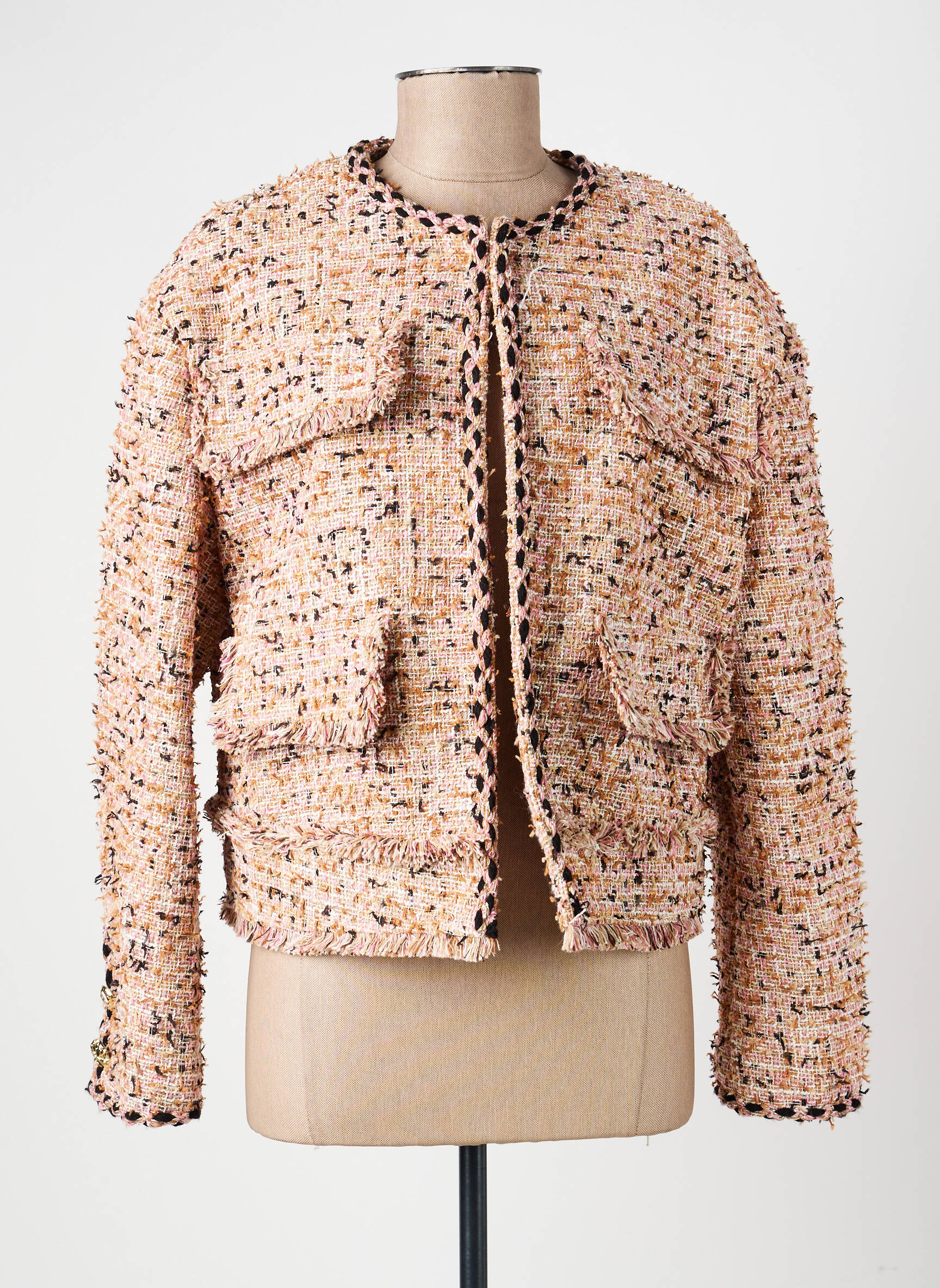 Jachete elegante buzunare roz LUMINA femeie