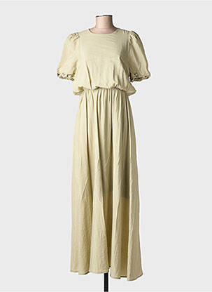 Rochie lungă mâneci scurte mâneci scurte verde ALTAMIRA femeie