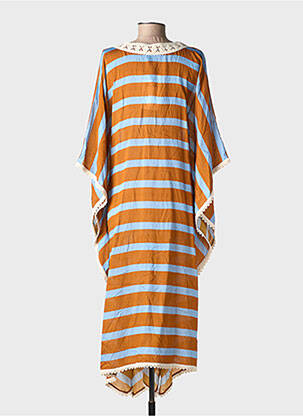 Rochie de plajă croială fluidă maro ALTAMIRA femeie