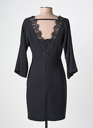 Rochie scurtă mâneci 3/4 mâneci 3/4 negru ANGELA DAVIS femeie