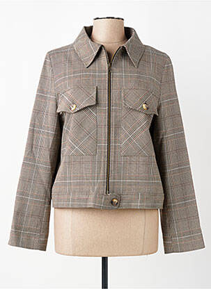 Jachete casual finisaj interior dublat maro LA FEE MARABOUTEE femeie