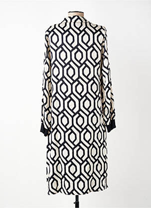 Rochie midi imprimeu fantezie mâneci lungi negru TUZZI femeie