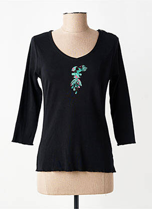 Tricou mâneci 3/4 mâneci 3/4 negru DIPLODOCUS femeie