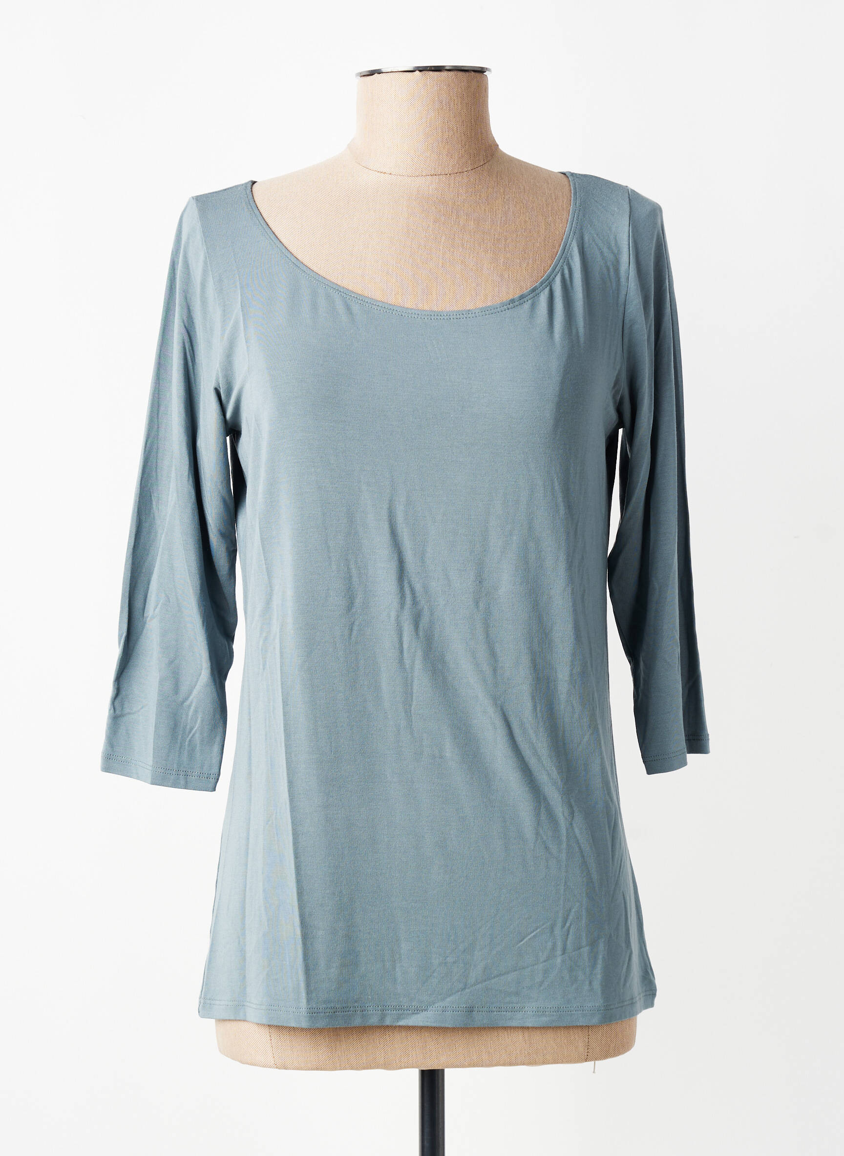 Tricou mâneci 3/4 mâneci 3/4 albastru SARAH PACINI femeie