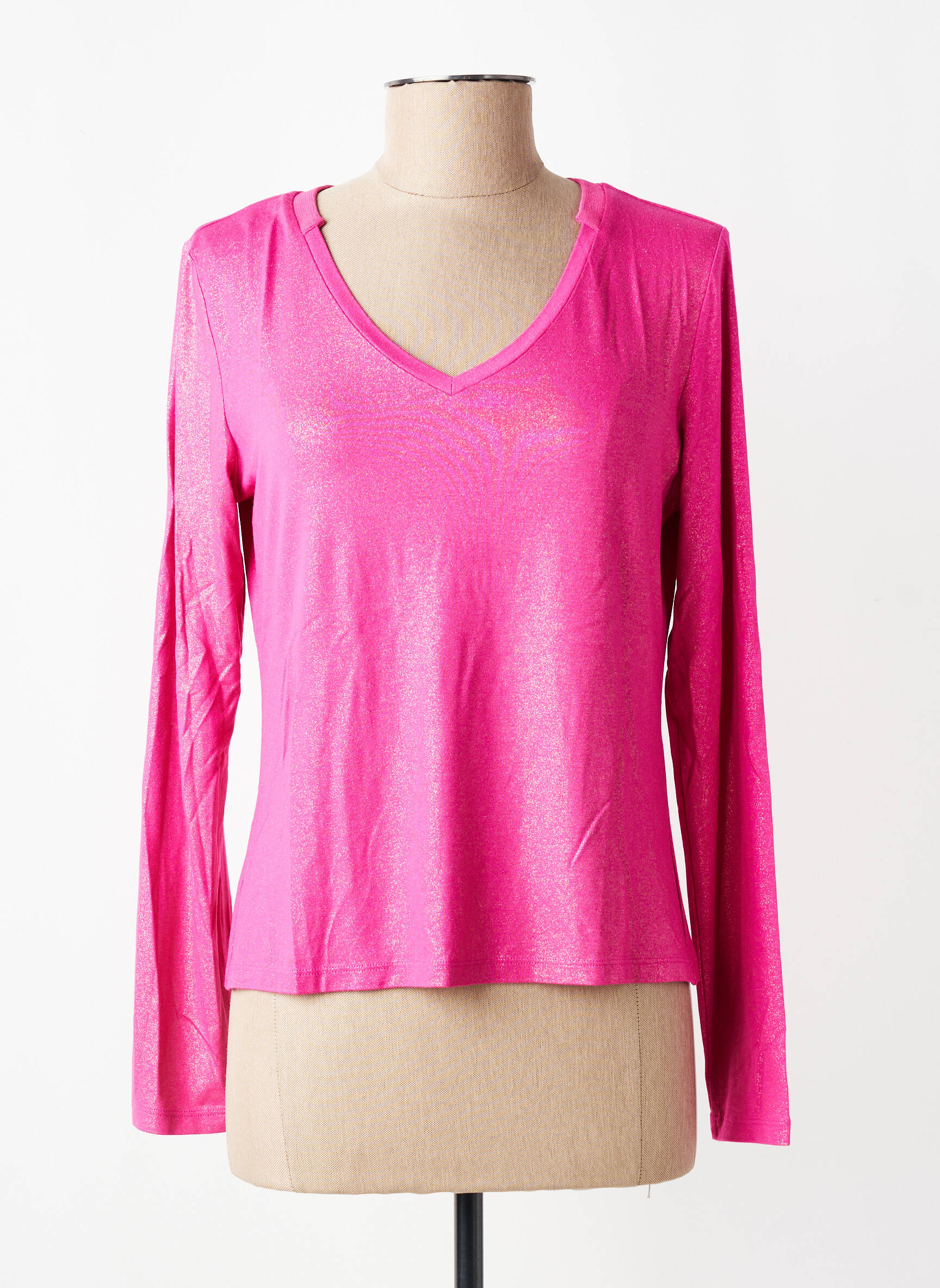 Tricou mâneci lungi mâneci lungi roz EVA KAYAN femeie