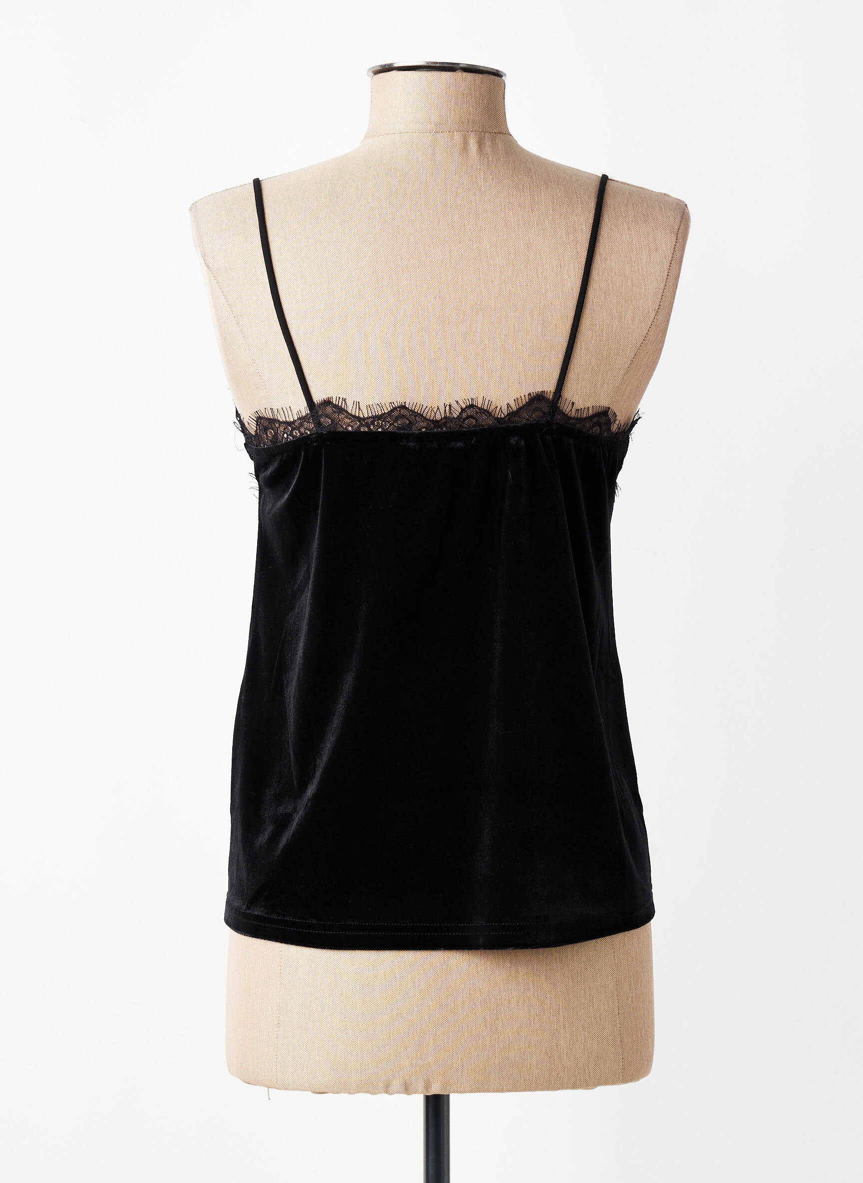 Top elasticitate fără mâneci negru CREAM femeie