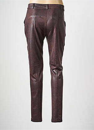 Pantalon slim elasticitate mărime normală maro EVA KAYAN femeie
