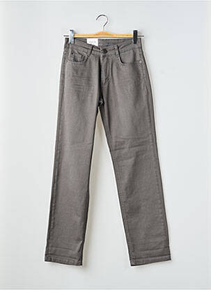 Pantalon drept elasticitate mărime normală gri PARA MI femeie