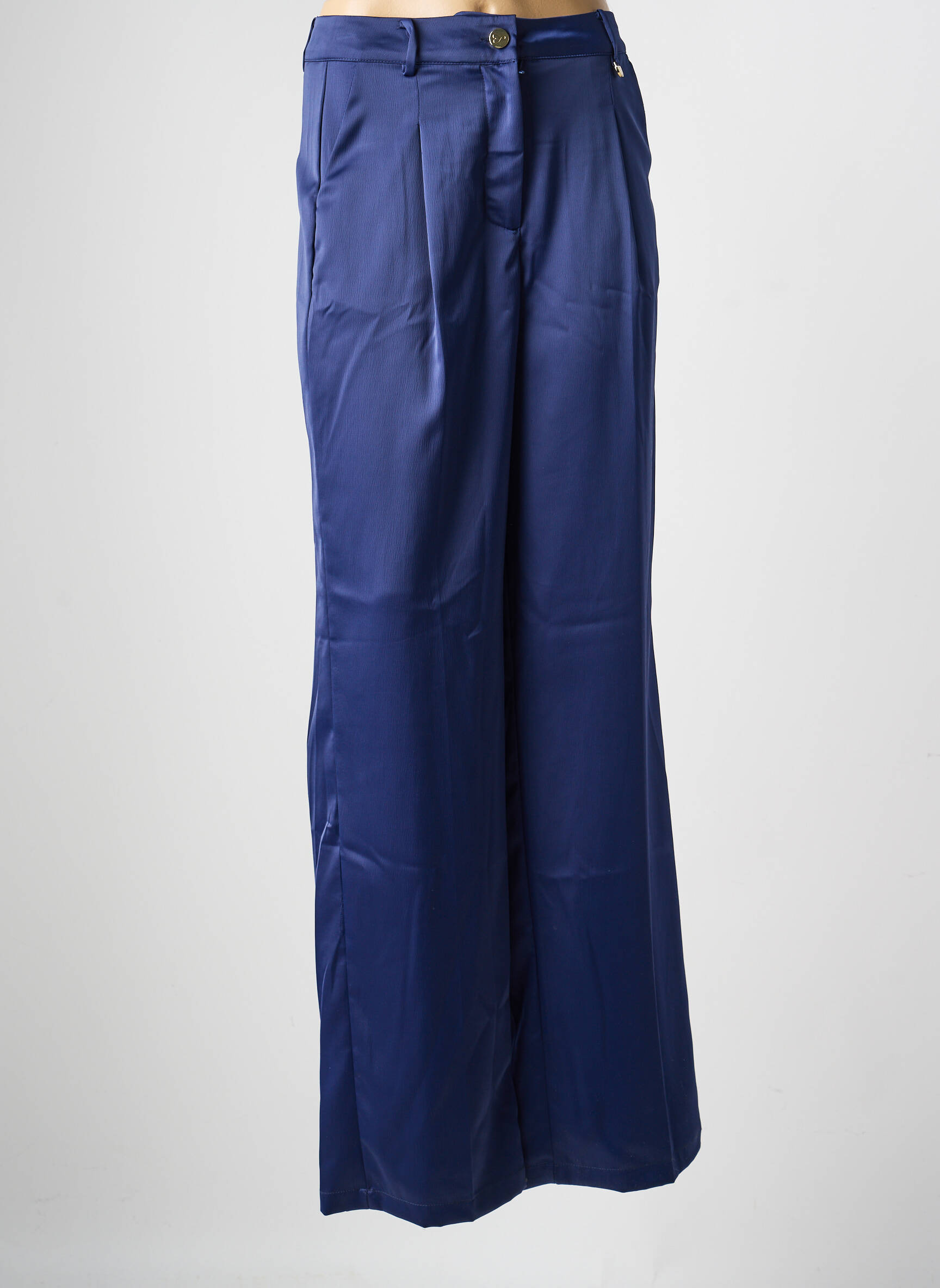 Pantalon drept elasticitate mărime normală albastru LOLA CASADEMUNT femeie