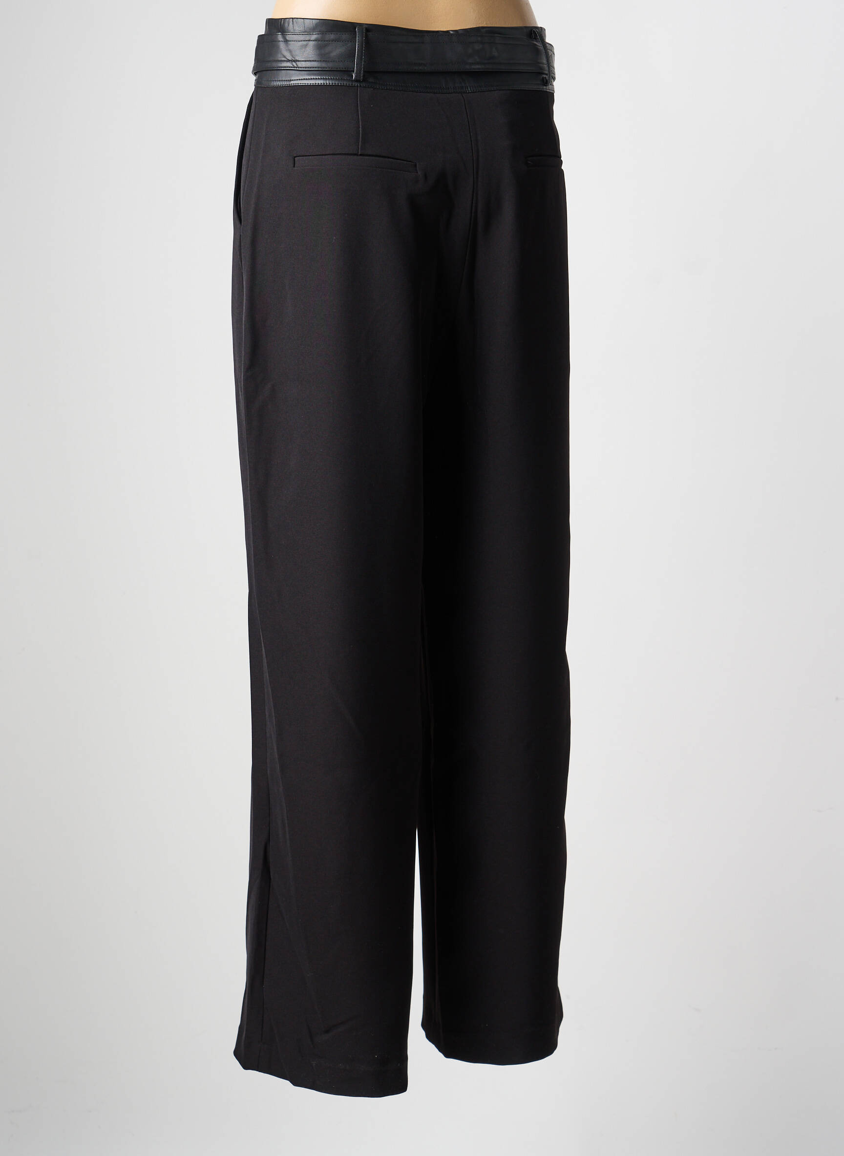 Pantalon drept elasticitate mărime normală negru LOLA CASADEMUNT femeie