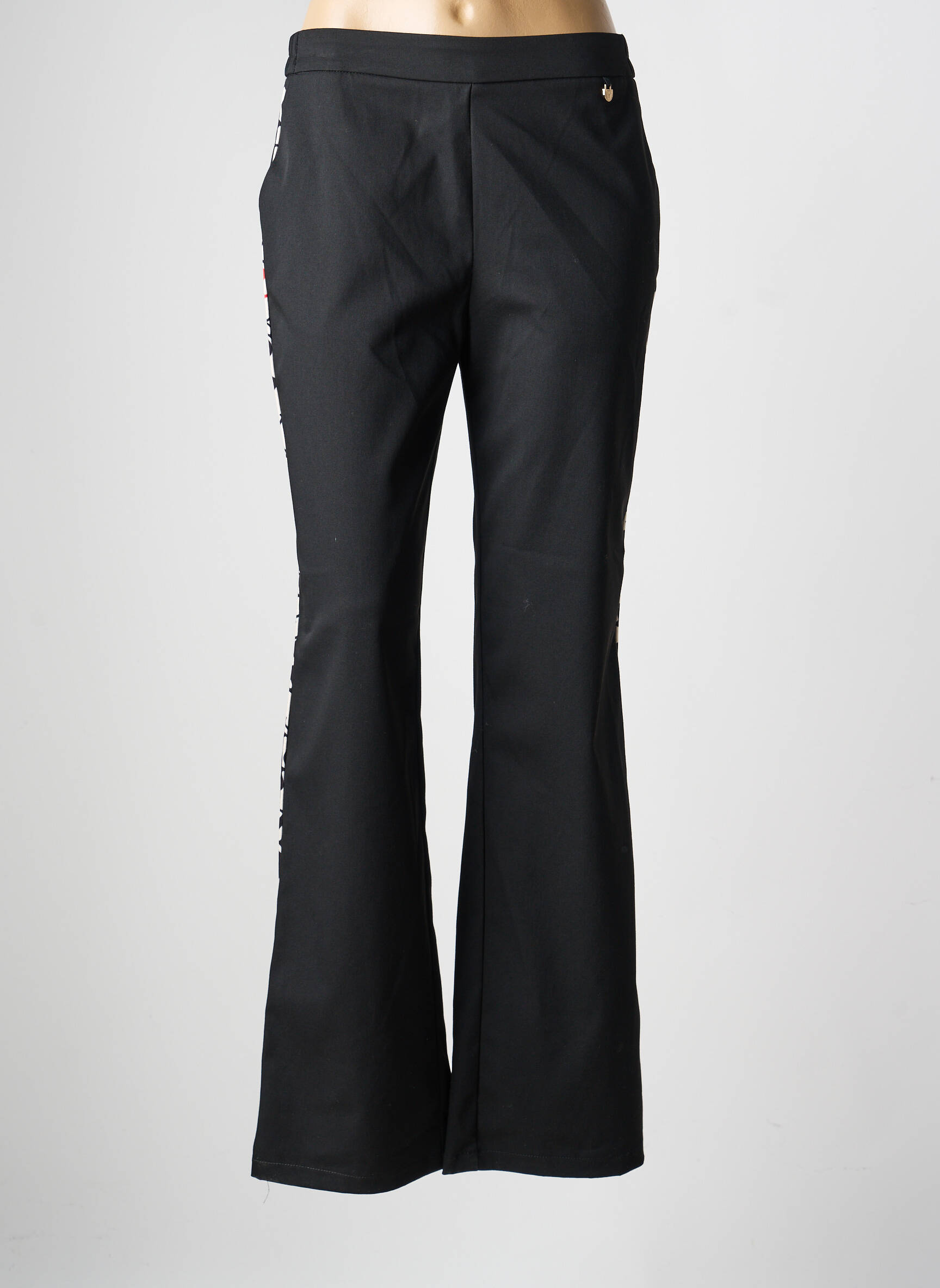 Pantalon drept elasticitate mărime normală negru LOLA CASADEMUNT femeie