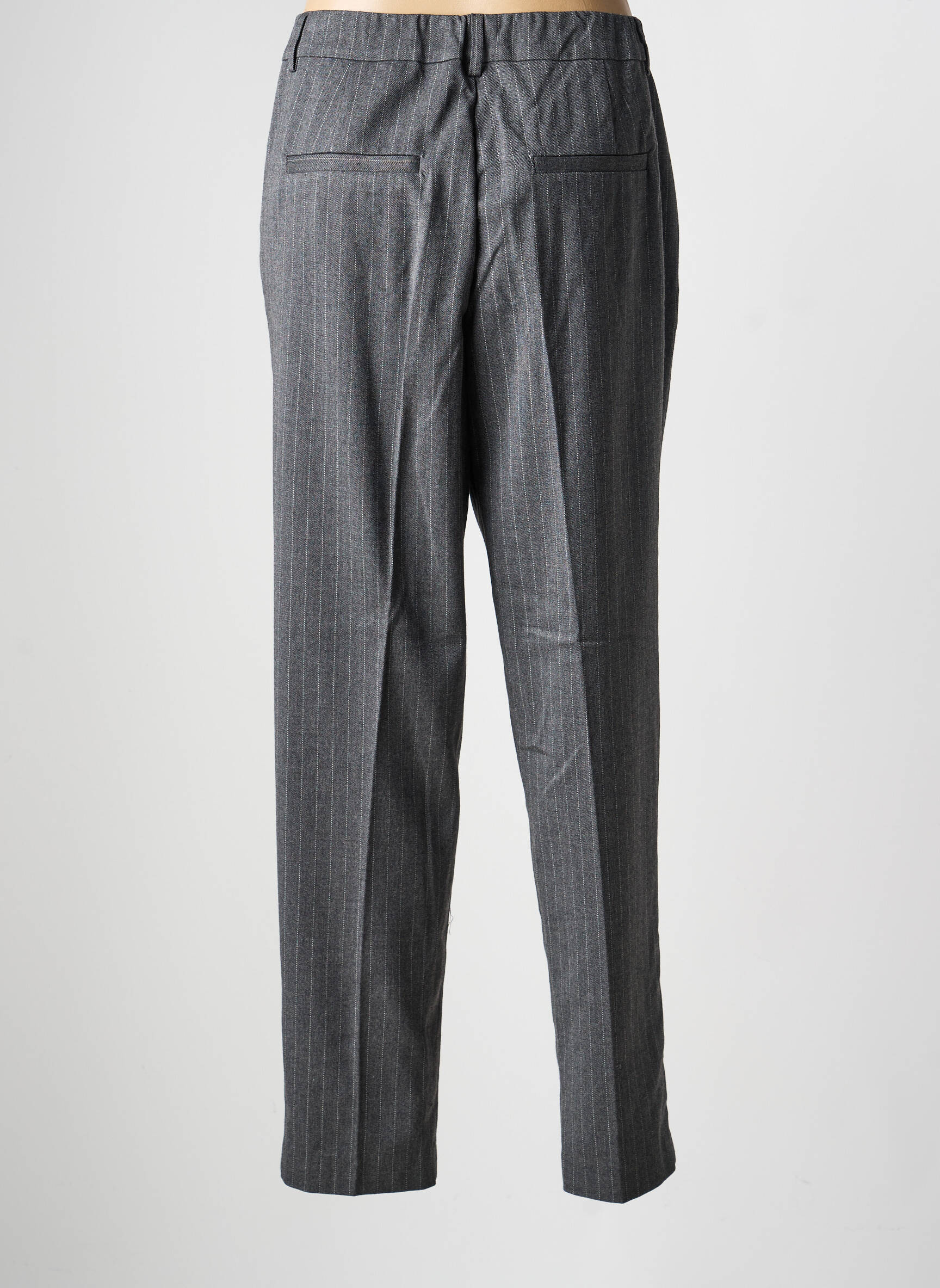 Pantalon drept elasticitate mărime normală gri CREAM femeie