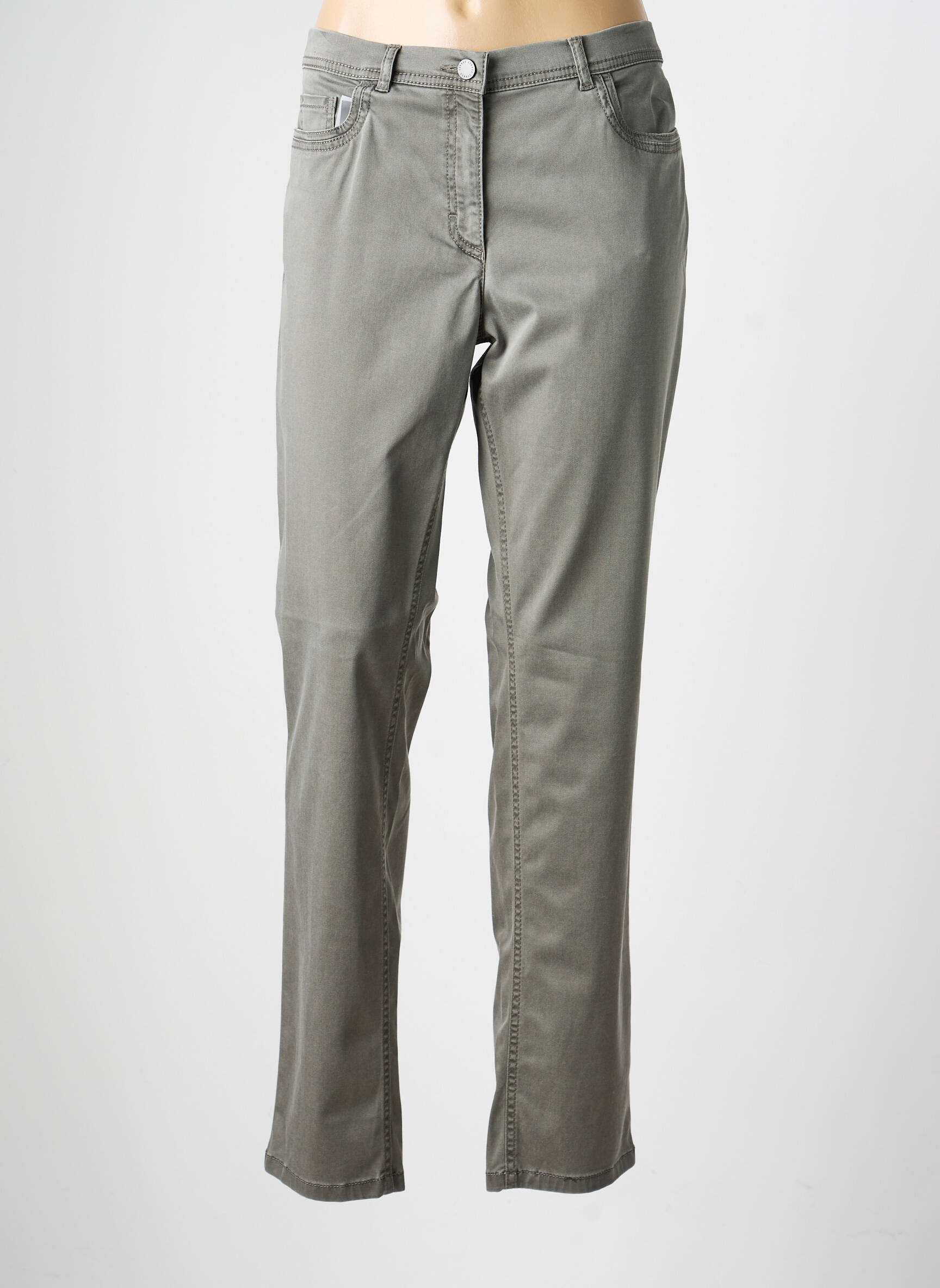 Pantalon drept elasticitate mărime normală gri ZERRES femeie