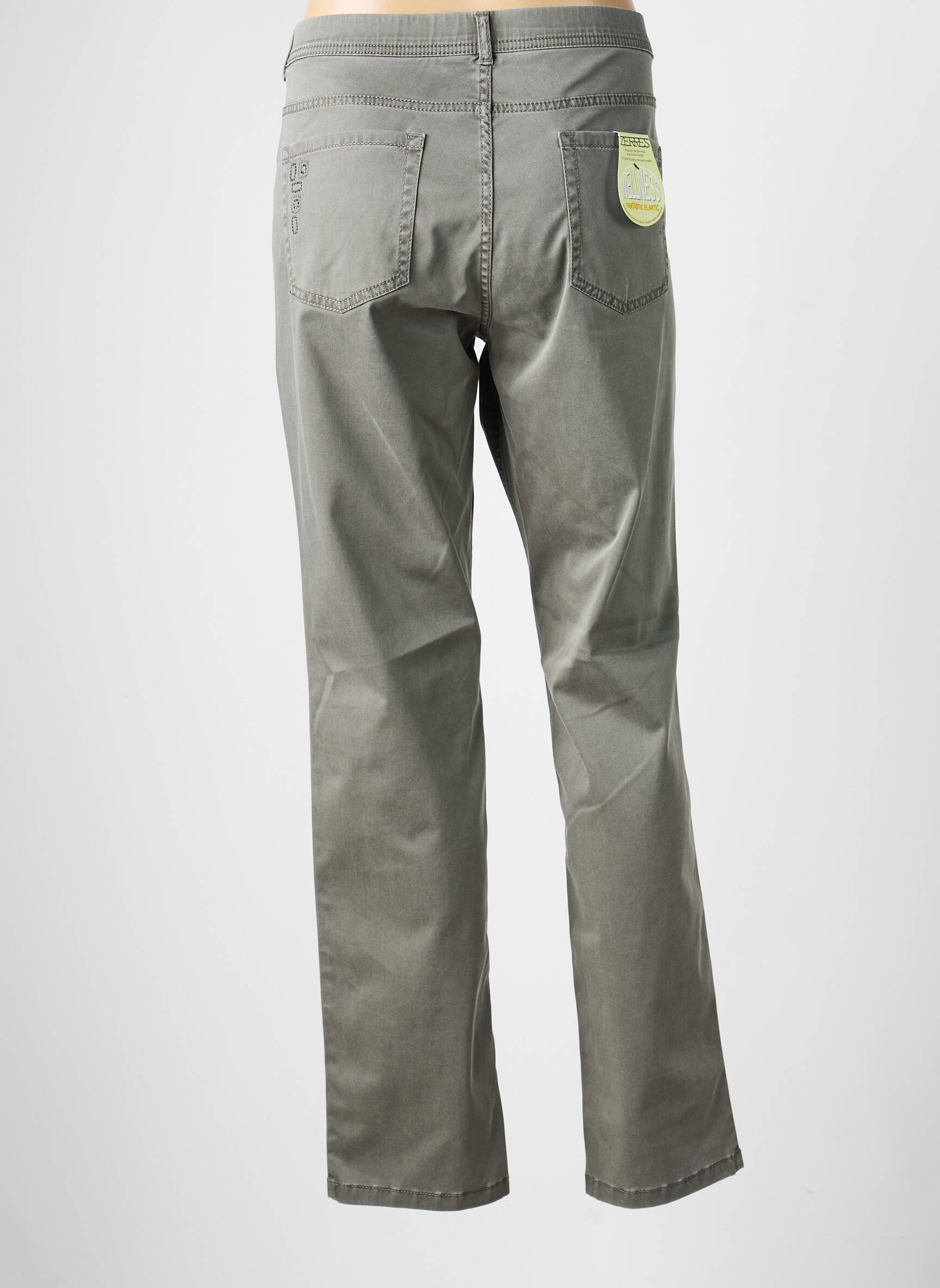 Pantalon drept elasticitate mărime normală gri ZERRES femeie