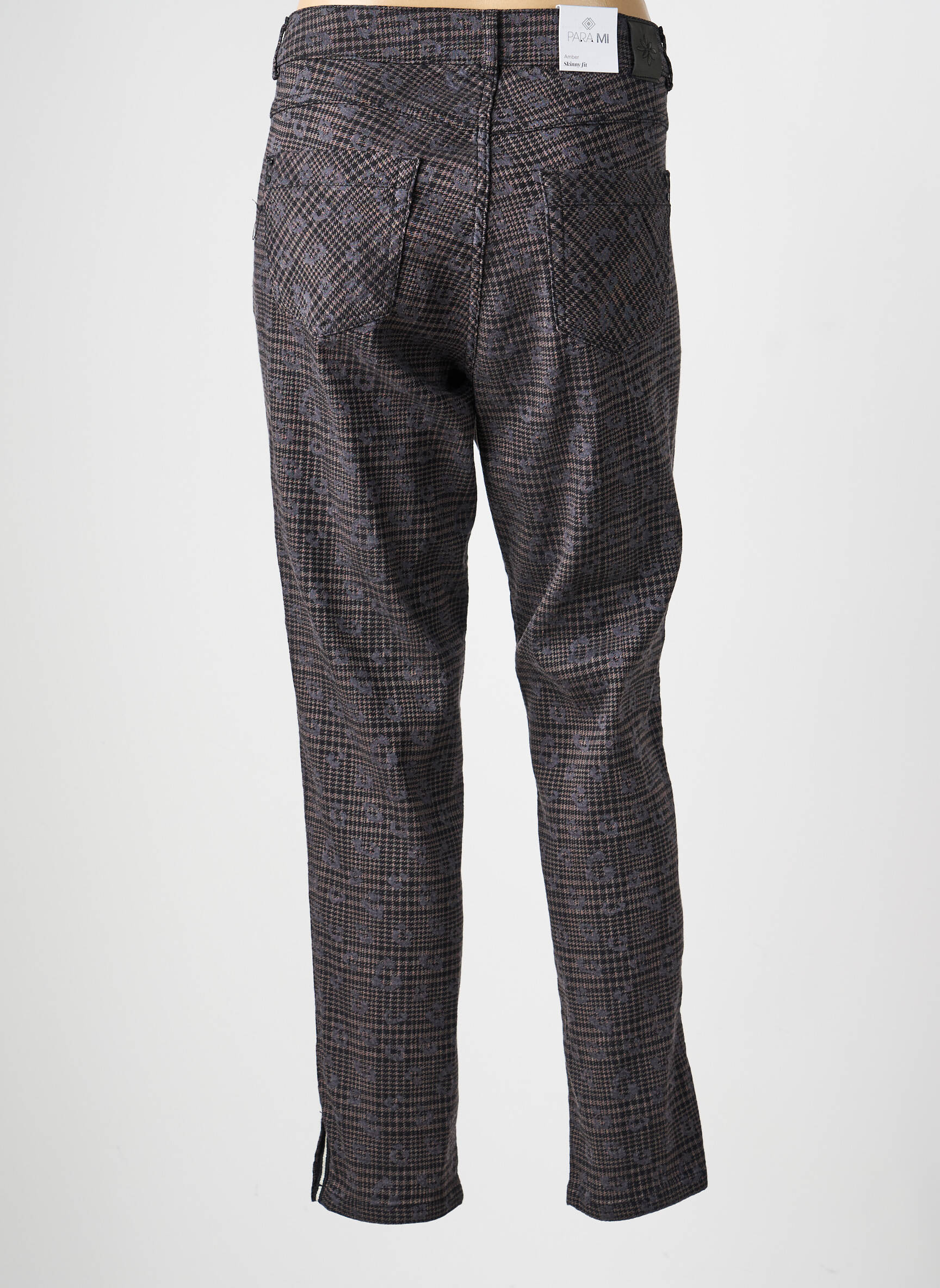 Pantalon slim elasticitate mărime normală negru PARA MI femeie