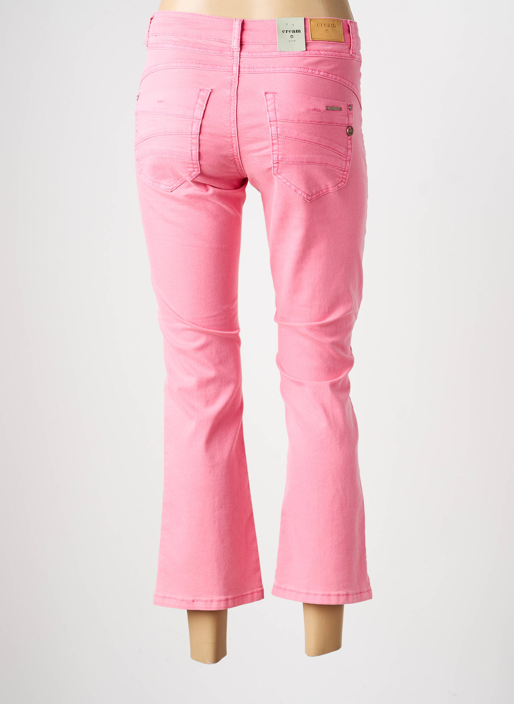 Pantalon 7/8 elasticitate mărime normală roz CREAM femeie