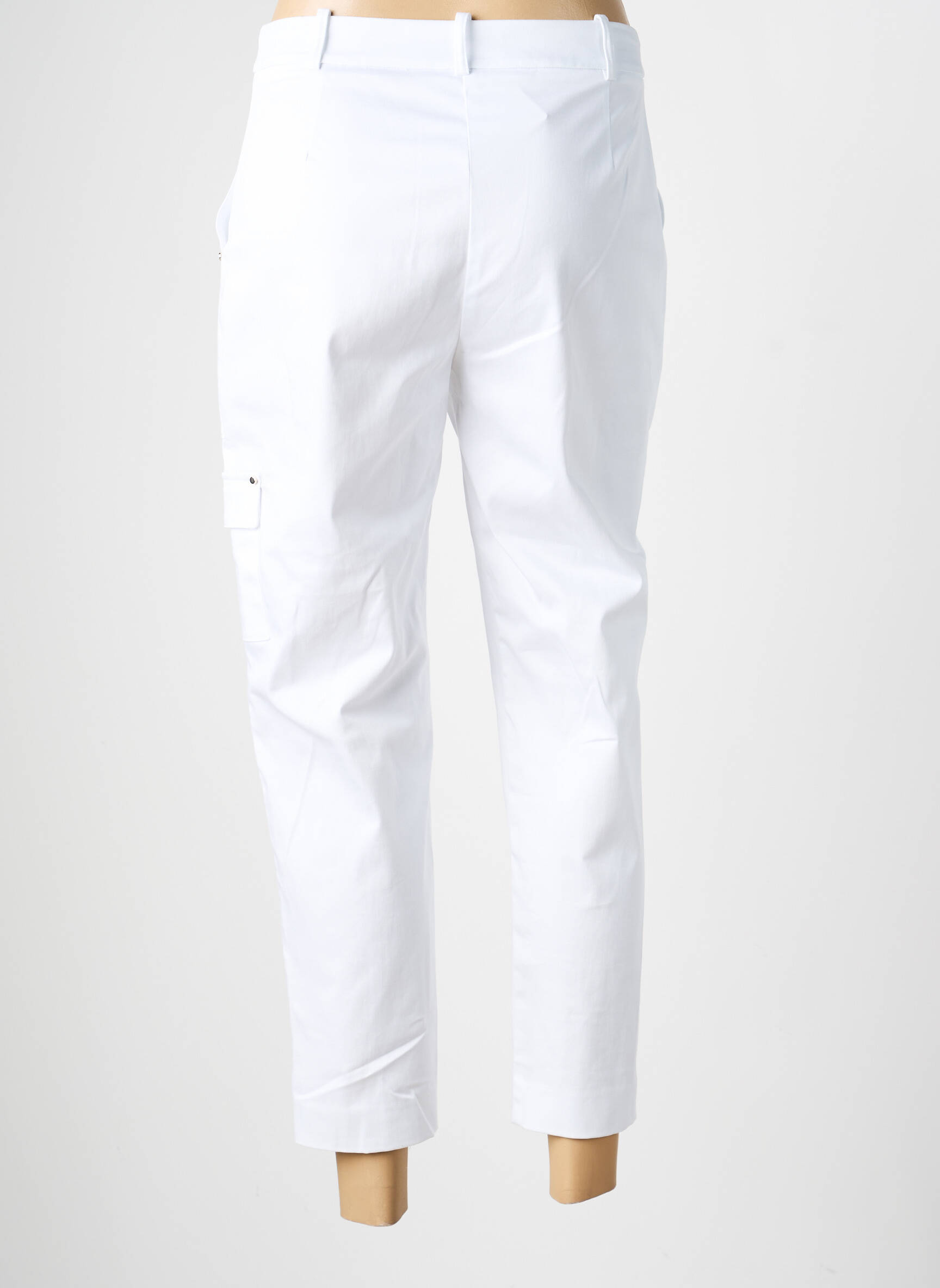 Pantalon 7/8 elasticitate mărime normală alb LOLA CASADEMUNT femeie