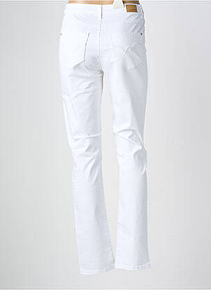 Pantalon drept elasticitate talie înaltă alb KANOPE femeie
