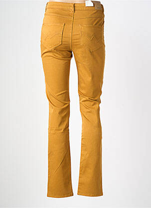 Pantalon drept elasticitate talie înaltă galben KANOPE femeie