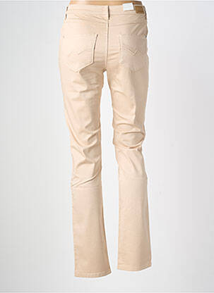 Pantalon drept elasticitate talie înaltă roz KANOPE femeie