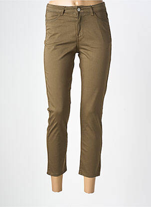 Pantalon 7/8 elasticitate verde KANOPE femeie