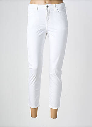 Pantalon 7/8 elasticitate mărime normală alb KANOPE femeie