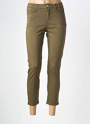 Pantalon 7/8 elasticitate mărime normală verde KANOPE femeie
