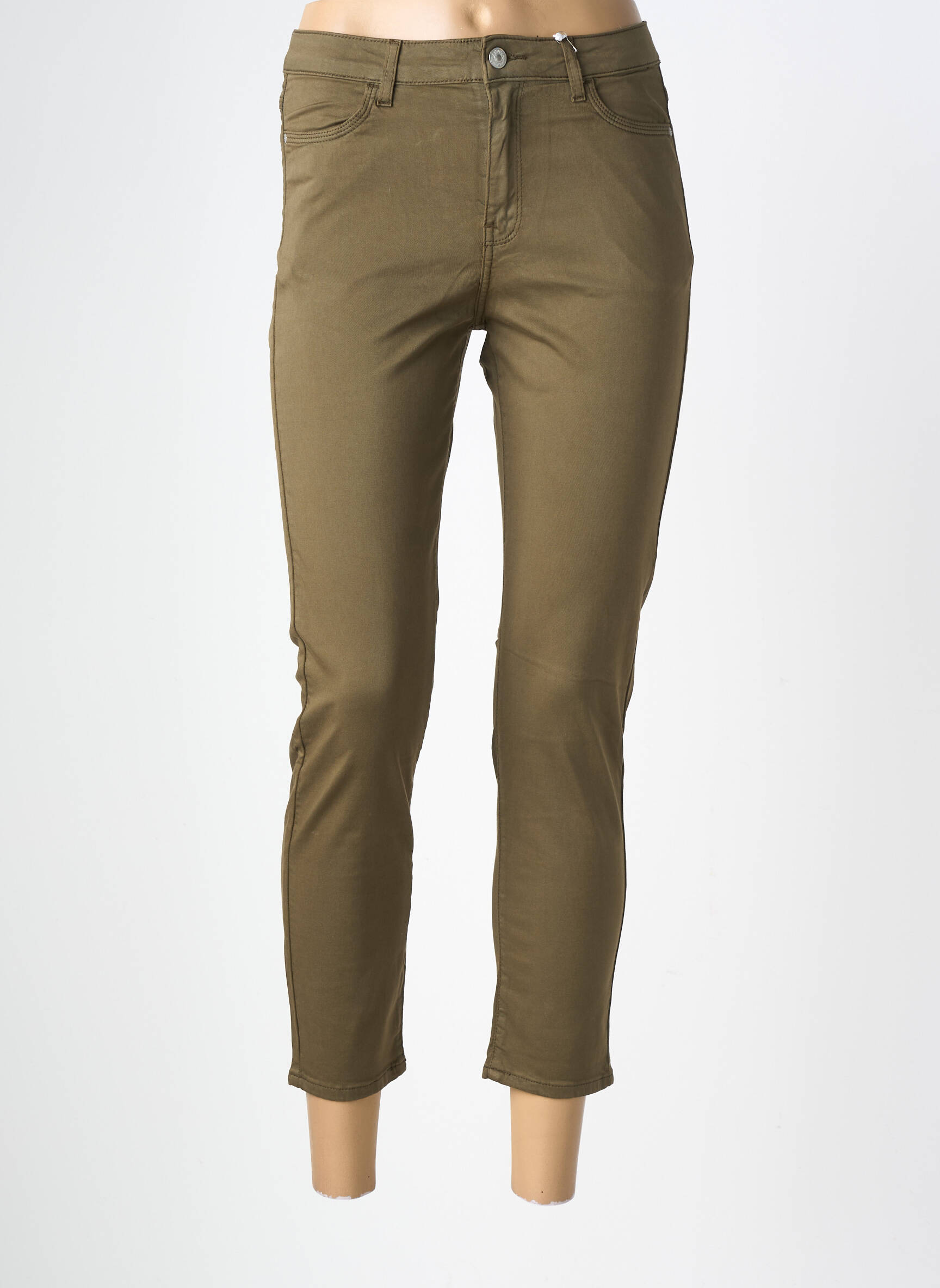Pantalon 7/8 elasticitate mărime normală verde KANOPE femeie
