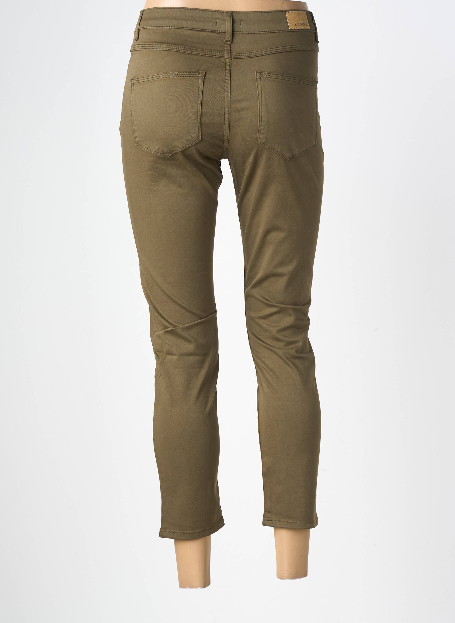 Pantalon 7/8 elasticitate mărime normală verde KANOPE femeie
