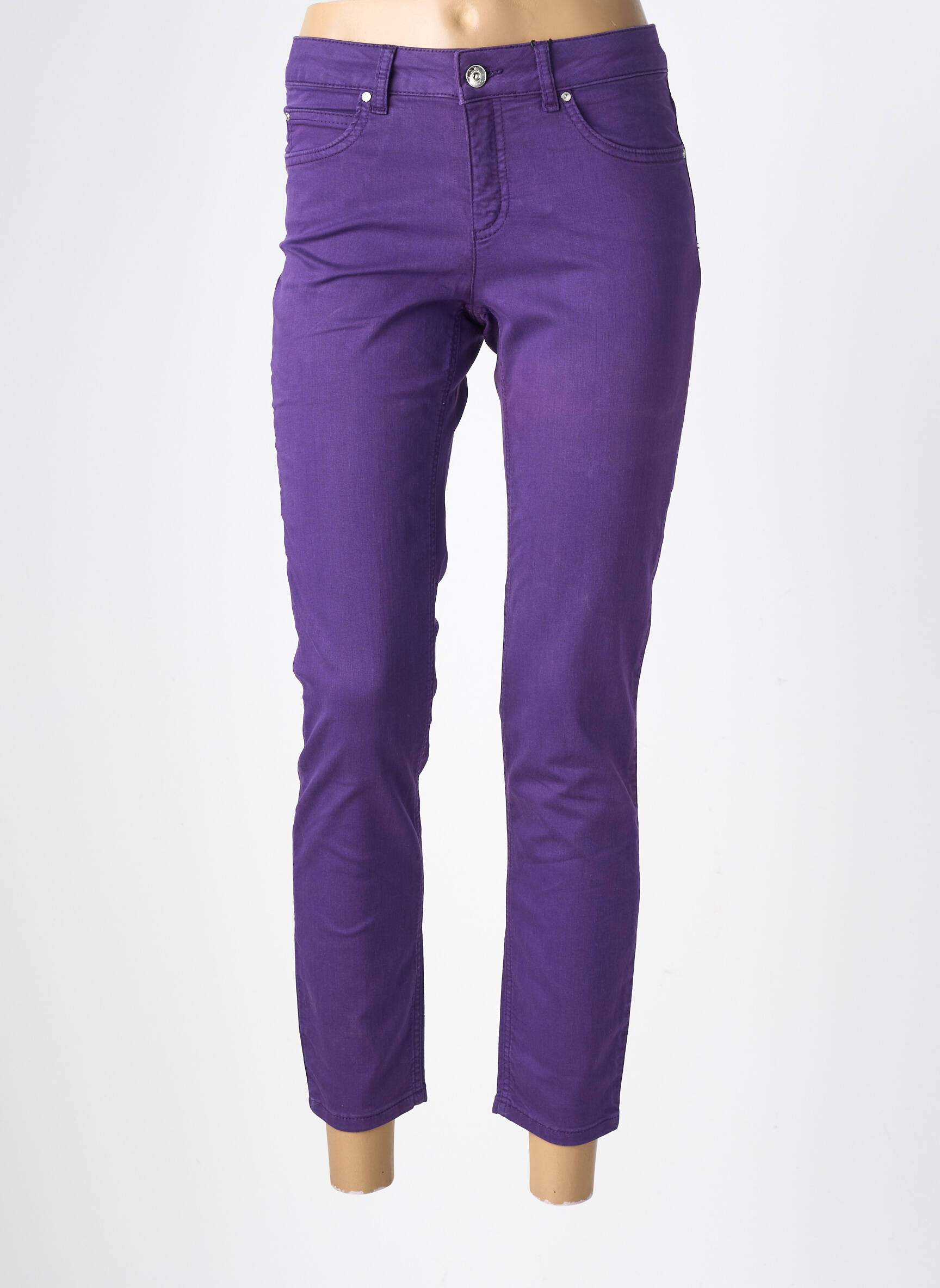 Blugi cu croială slim elasticitate mărime normală violet OUI femeie