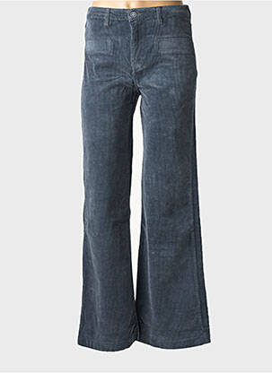 Pantalon evazat elasticitate talie înaltă gri HAPPY femeie