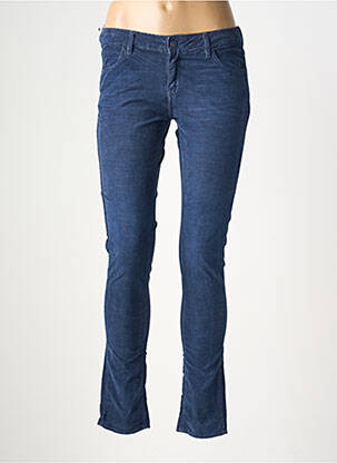 Pantalon slim talie joasă talie joasă albastru REIKO femeie