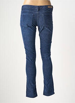 Pantalon slim talie joasă talie joasă albastru REIKO femeie